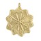The Bead Chest Brass 10-Point Baule Star Pendant 41x47mm Ivory Coast African Large Hole Handmade
